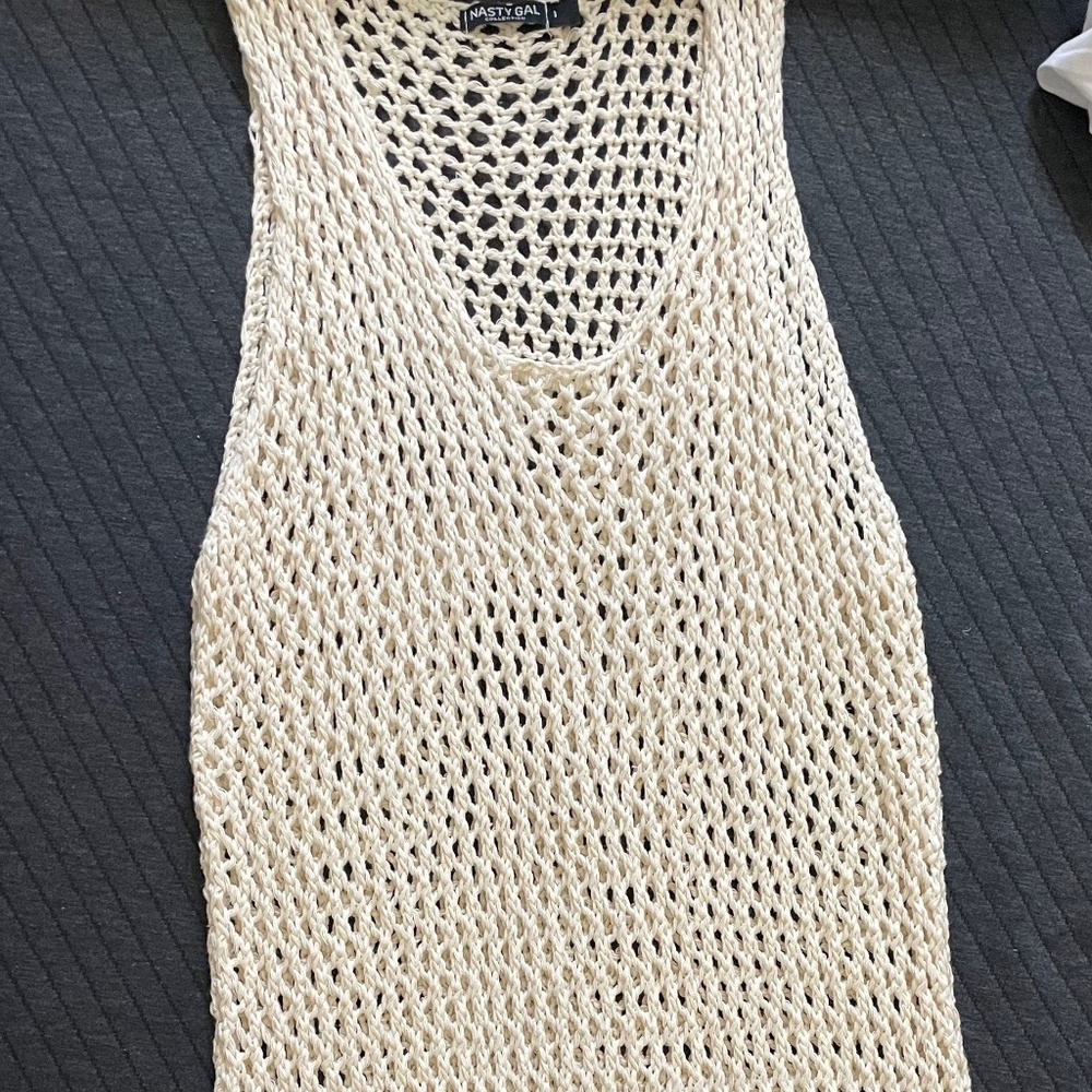Mesh Beach Cover Maxi Dress